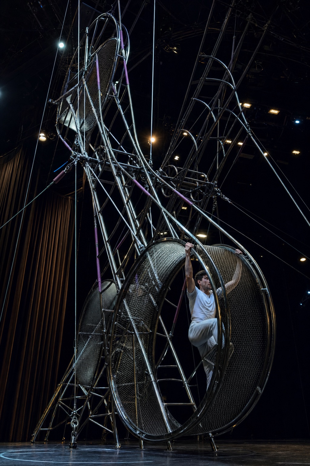 The Double Wheel rig in motion, Orlando.
